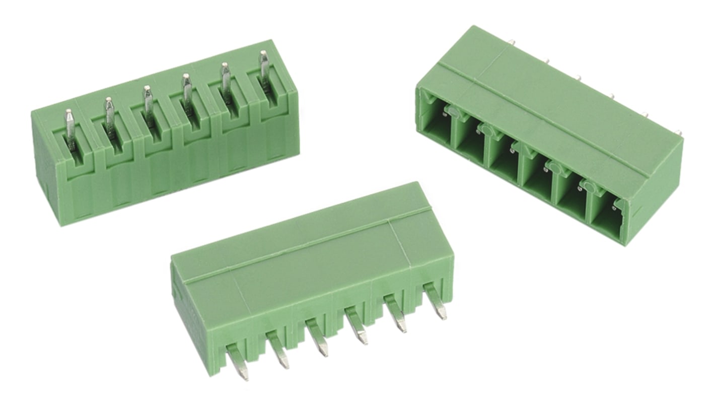 Wurth Elektronik 3.81mm Pitch 3 Way Pluggable Terminal Block, Header, Through Hole, Solder Termination