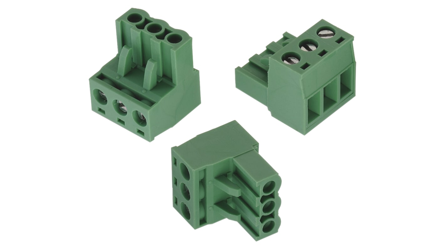 Wurth Elektronik 5.08mm Pitch 4 Way Pluggable Terminal Block, Plug, Cable Mount, Screw Termination