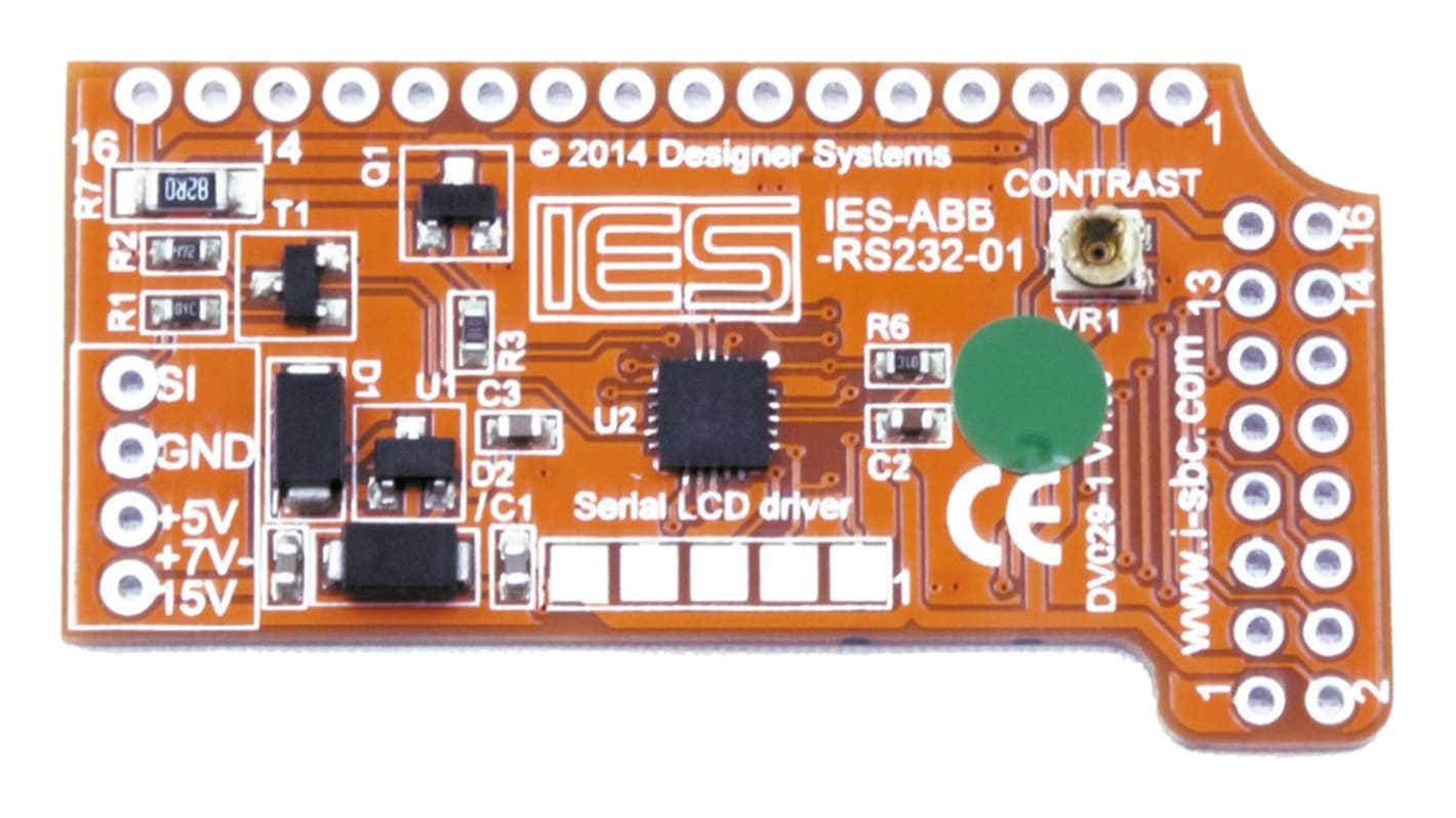 Intelligent Display Solutions RS232 Display Interface Board for Alphanumeric LCDs