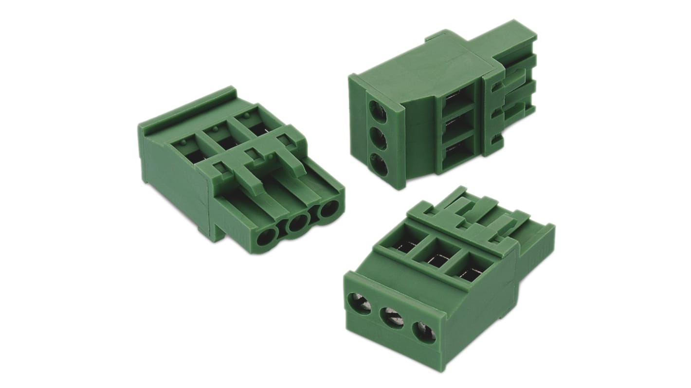Wurth Elektronik, 5.08mm Pitch, 352, 4 Way, , Pluggable Terminal Block, Plug, Cable Mount, Screw Termination,
