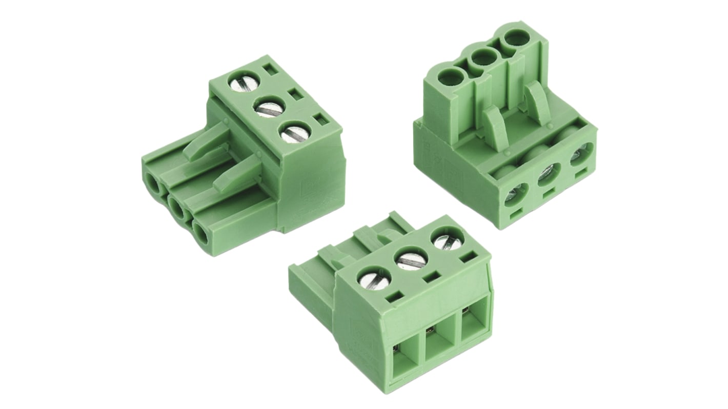 Wurth Elektronik, 5mm Pitch, 3527, 6 Way, Pluggable Terminal Block, Plug, Cable Mount, Screw Termination, 691352710006