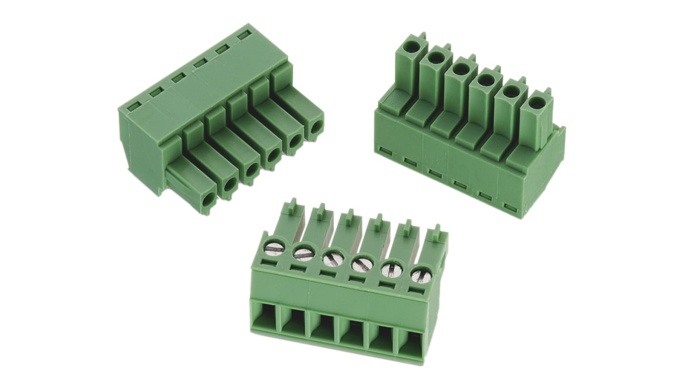 Wurth Elektronik, 3.81mm Pitch, 361, 8 Way, , Pluggable Terminal Block, Plug, Cable Mount, Screw Termination,