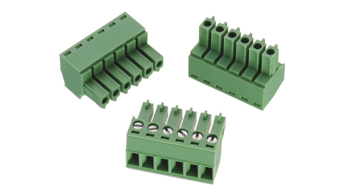 Wurth Elektronik 3.81mm Pitch 3 Way Pluggable Terminal Block, Plug, Cable Mount, Screw Termination