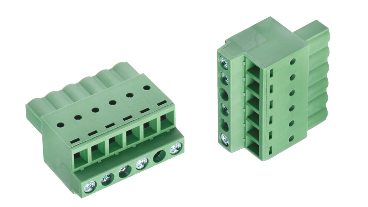 Wurth Elektronik 5.08mm Pitch 5 Way Pluggable Terminal Block, Plug, Cable Mount, Screw Termination