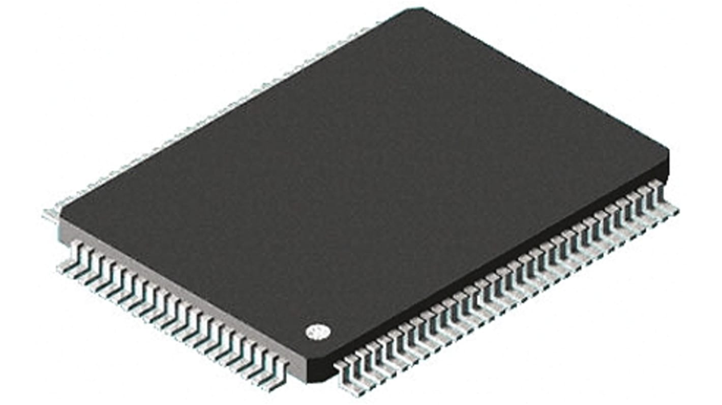 Microchip LAN91C96-MS, Ethernet Controller, 10Mbps AUI, SPI, 5 V, 100-Pin QFP