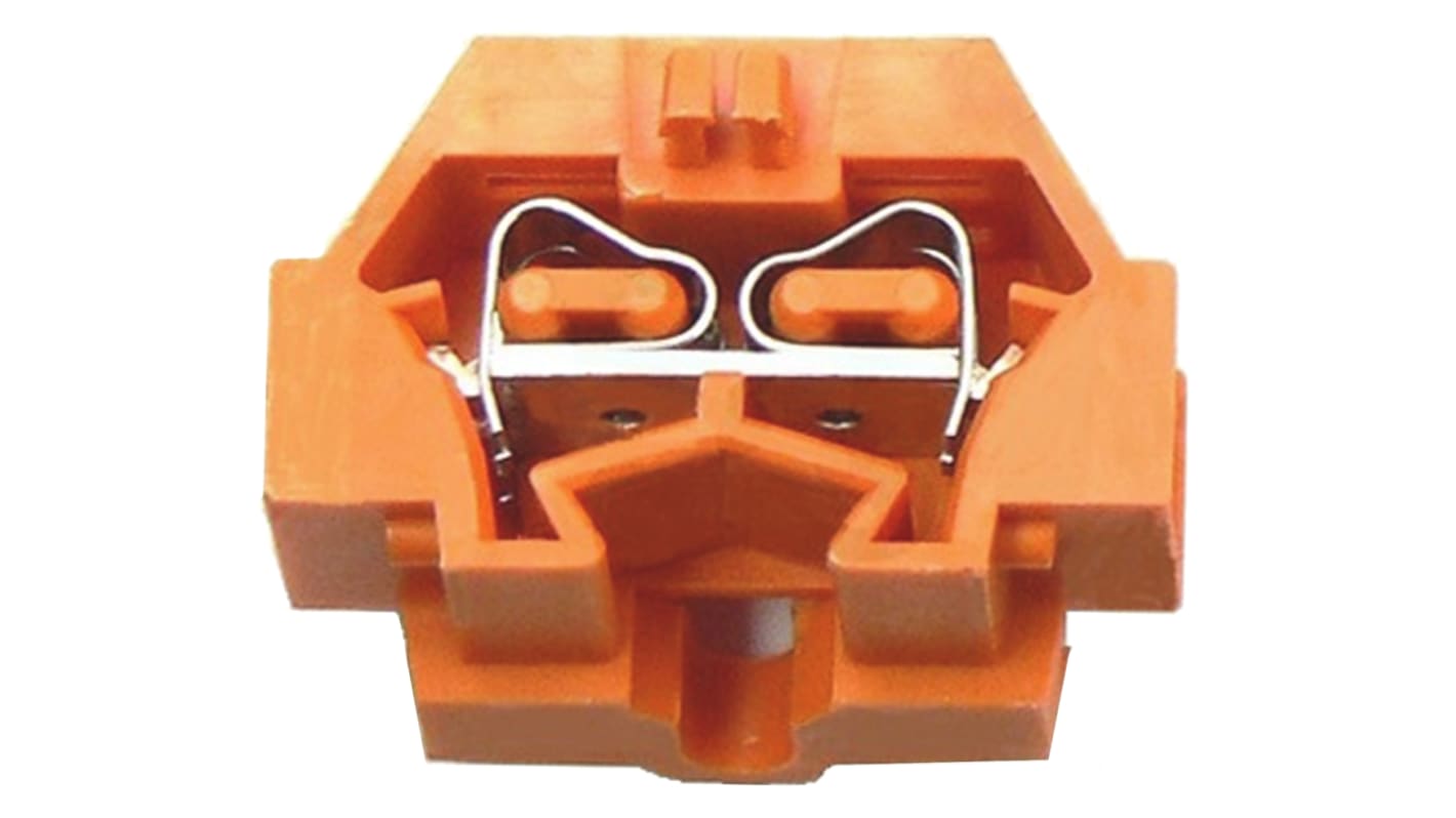WAGO 260 Anschlussklemmenblock Einfach Orange, 1.5mm², 400 V / 18A, mit Käfigklemme