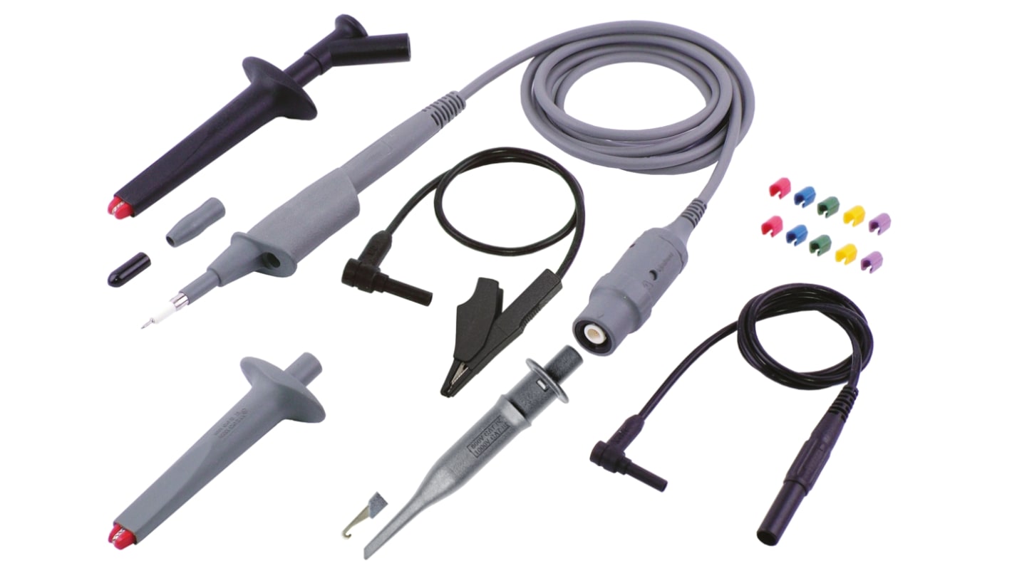 Staubli SET Isoprobe Series 68.9557-28 Oscilloscope Probe, Passive Type, 300MHz, 1:10, BNC Connector