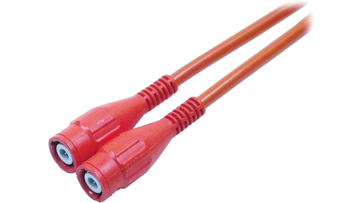 Staubli Test lead, 1kV, Red, 1m Lead Length