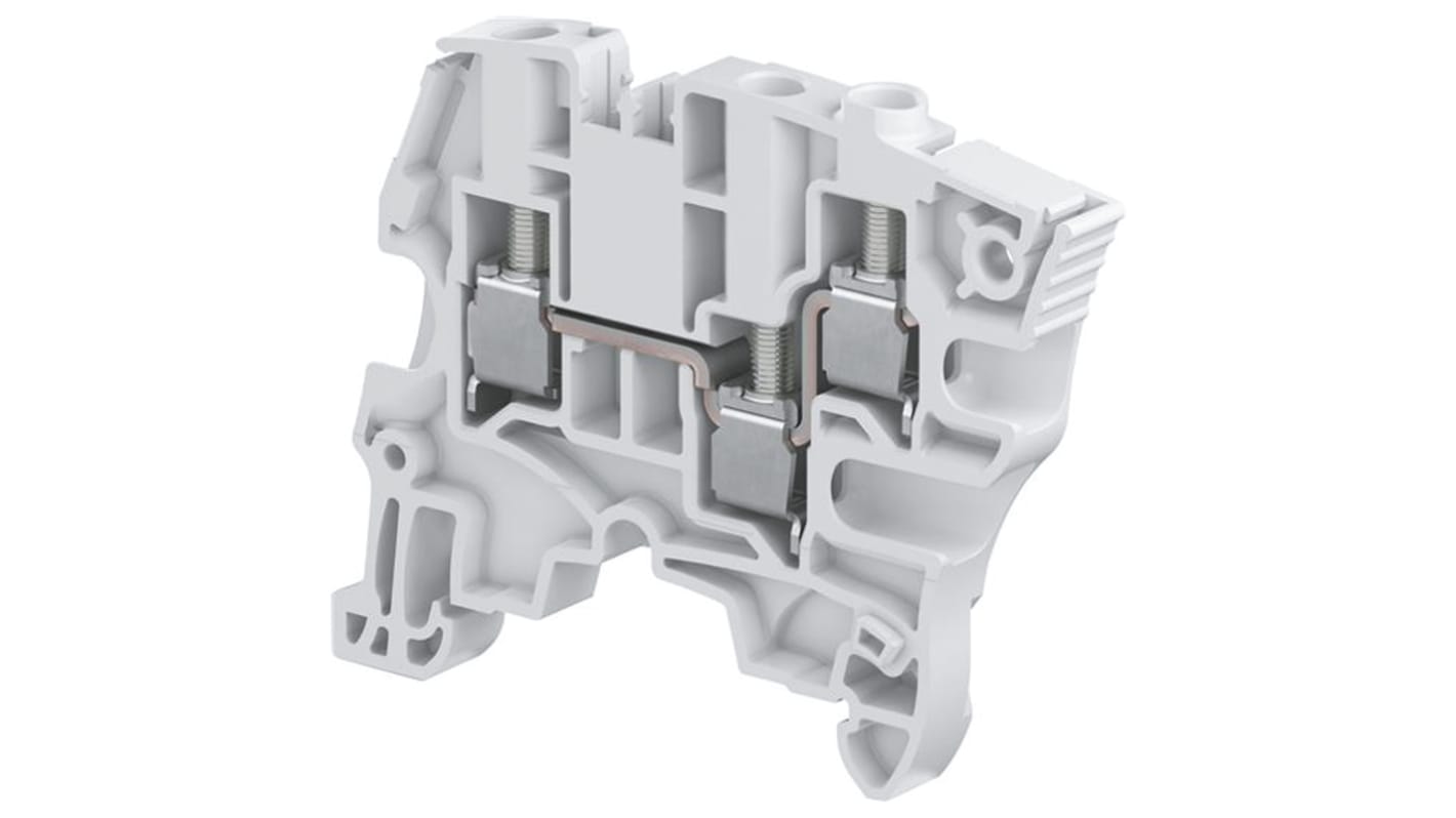 Entrelec 1SNK506021R0000 ZS6 Series Blue, 4mm², Single-Level, Screw Termination, ATEX
