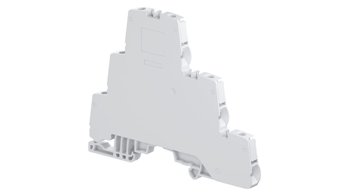 Entrelec SNK Series Grey Standard Din Rail Terminal, 4mm², Triple-Level, Screw Termination