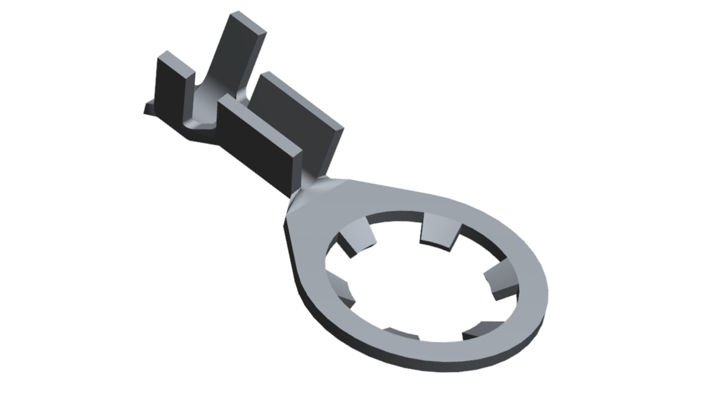 TE Connectivity Uninsulated Crimp Ring Terminal, 0.3mm² to 1.4mm² Wire Size