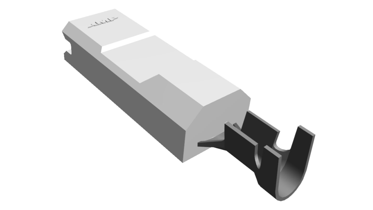 TE Connectivity Ultra-Pod Natural Insulated Female Crimp Receptacle, 4.45 x 0.508mm Tab Size, 0.5mm² to 1.3mm²