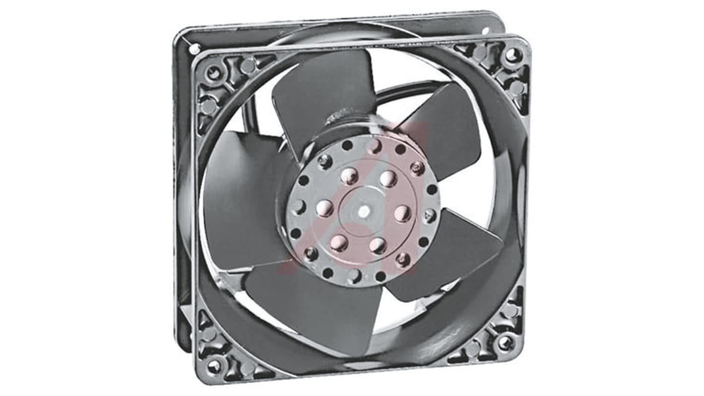 ebm-papst 4000 Series Axial Fan, 115 V ac, AC Operation, 180m³/h, 18W, 119 x 119 x 38mm