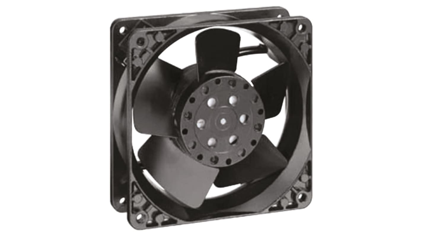 ebm-papst 4000 Series Axial Fan, 230 V ac, AC Operation, 160m³/h, 18W, 119 x 119 x 38mm