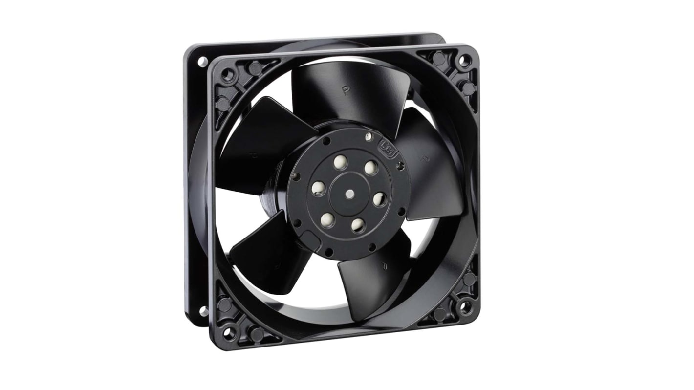 ebm-papst 4000 N Series Axial Fan, 115 V ac, 230 V ac, AC Operation, 179.9m³/h, 19W, 220mA Max, IP20, 119 x 119 x 38mm