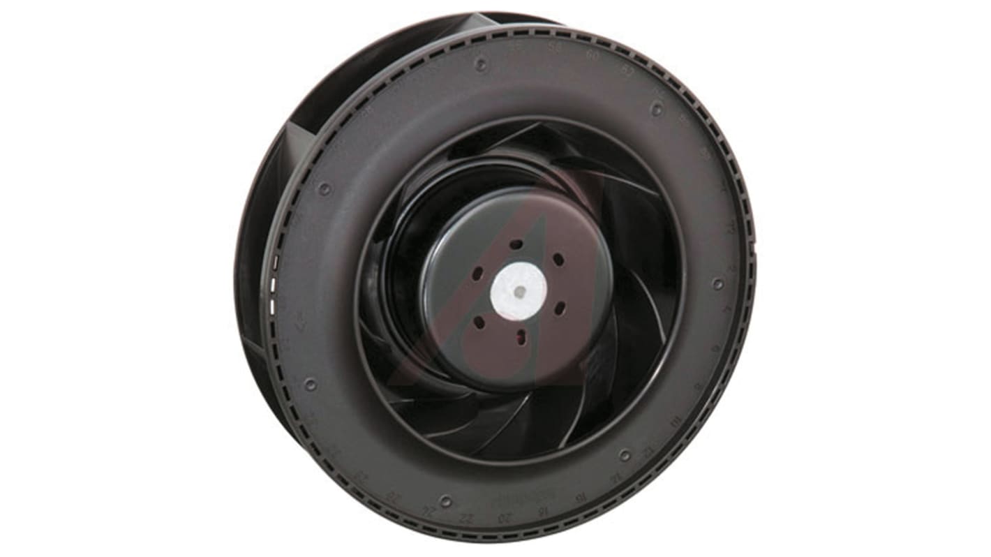 ebm-papst RER 160 N Series Centrifugal Fan, 12 V dc, 225m³/h, DC Operation, 165.1 (Dia.) x 51 Dmm