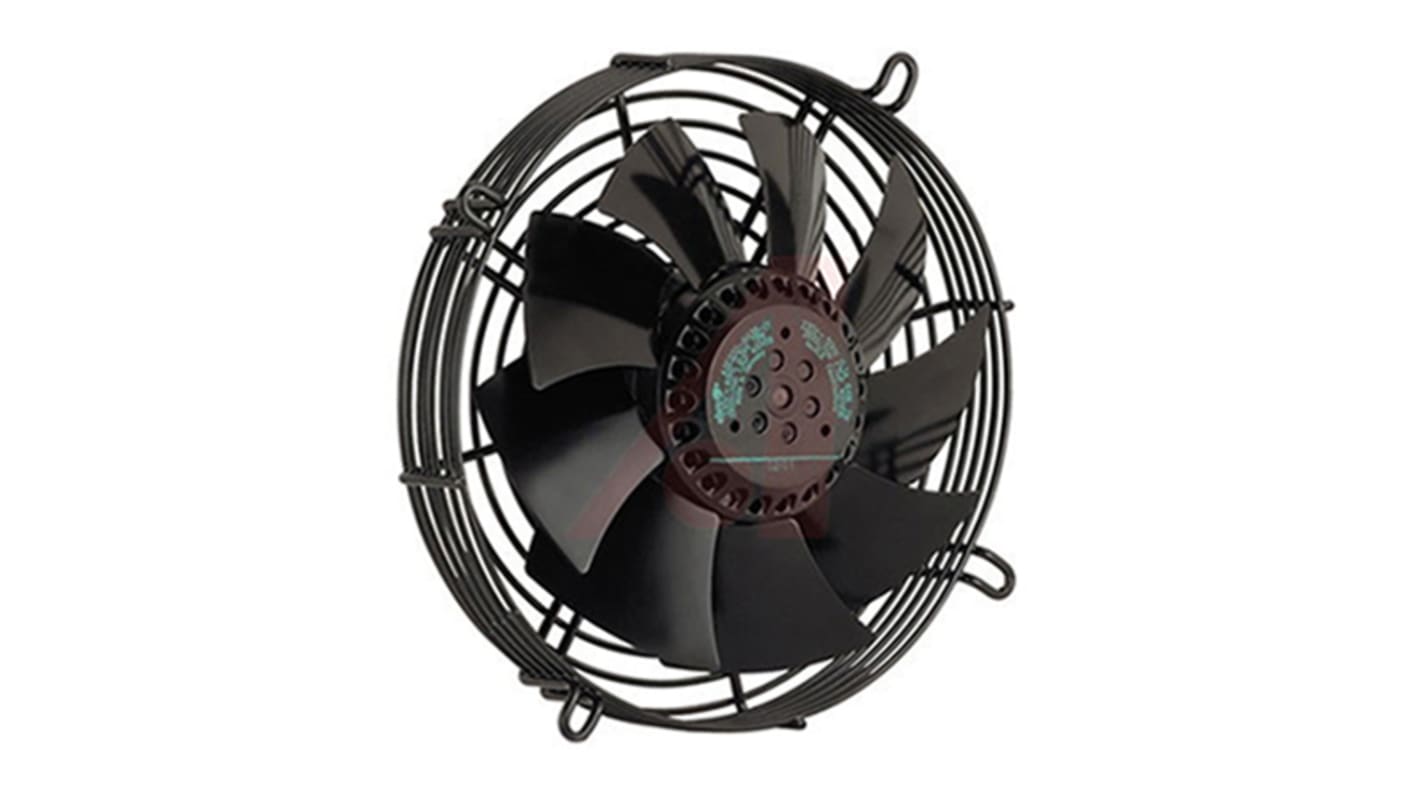 ebm-papst S2D200 Series Axial Fan, 230 V ac, 400 V ac, AC Operation, 990m³/h, 70W, 230mA Max