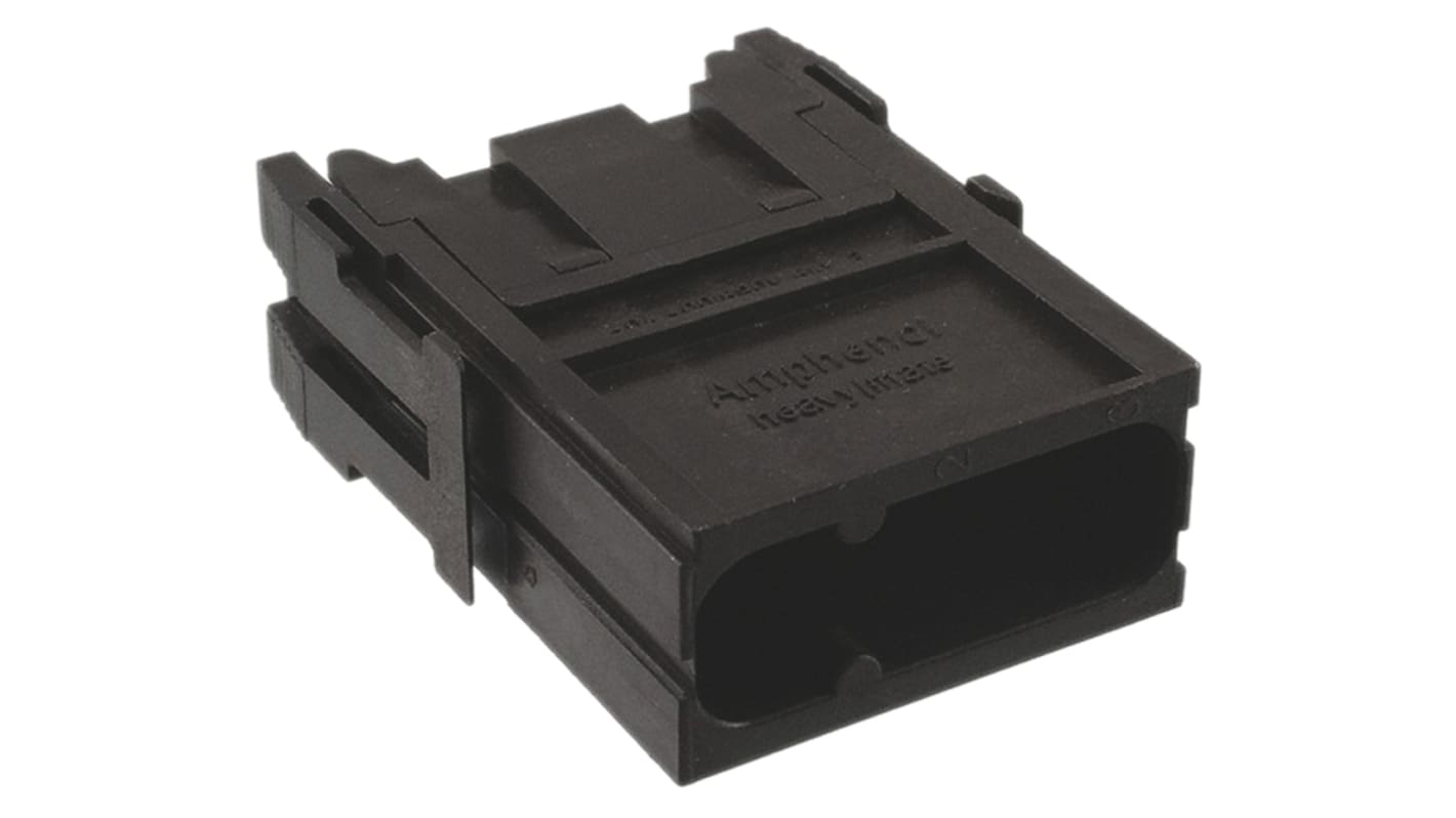 Amphenol Industrial Heavy Duty Power Connector Module, Male, Heavy Mate F Series, 3 Contacts