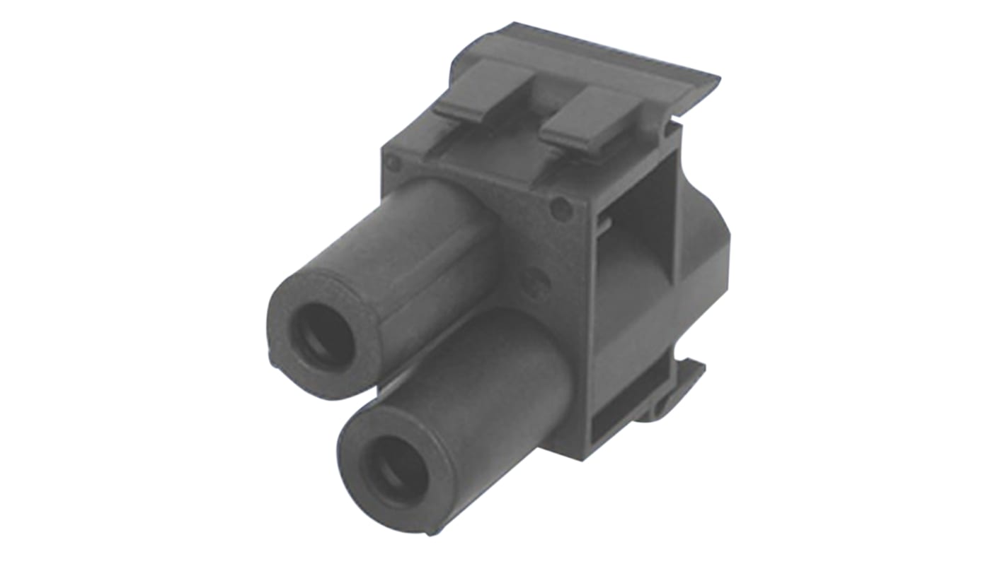 Amphenol Industrial M Type Insert, 2 Way, Female, Heavy Mate M, Cable Mount, 1 kV