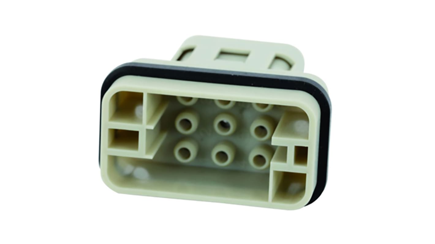 Amphenol Industrial Heavy Duty Power Connector Module, Male, Heavy Mate Q Series, 8 Contacts