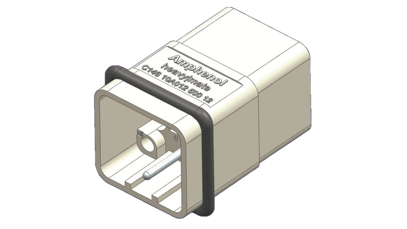 Amphenol Industrial Q Type Insert, 12 Way, Male, Heavy Mate Q, Cable Mount, 400 V