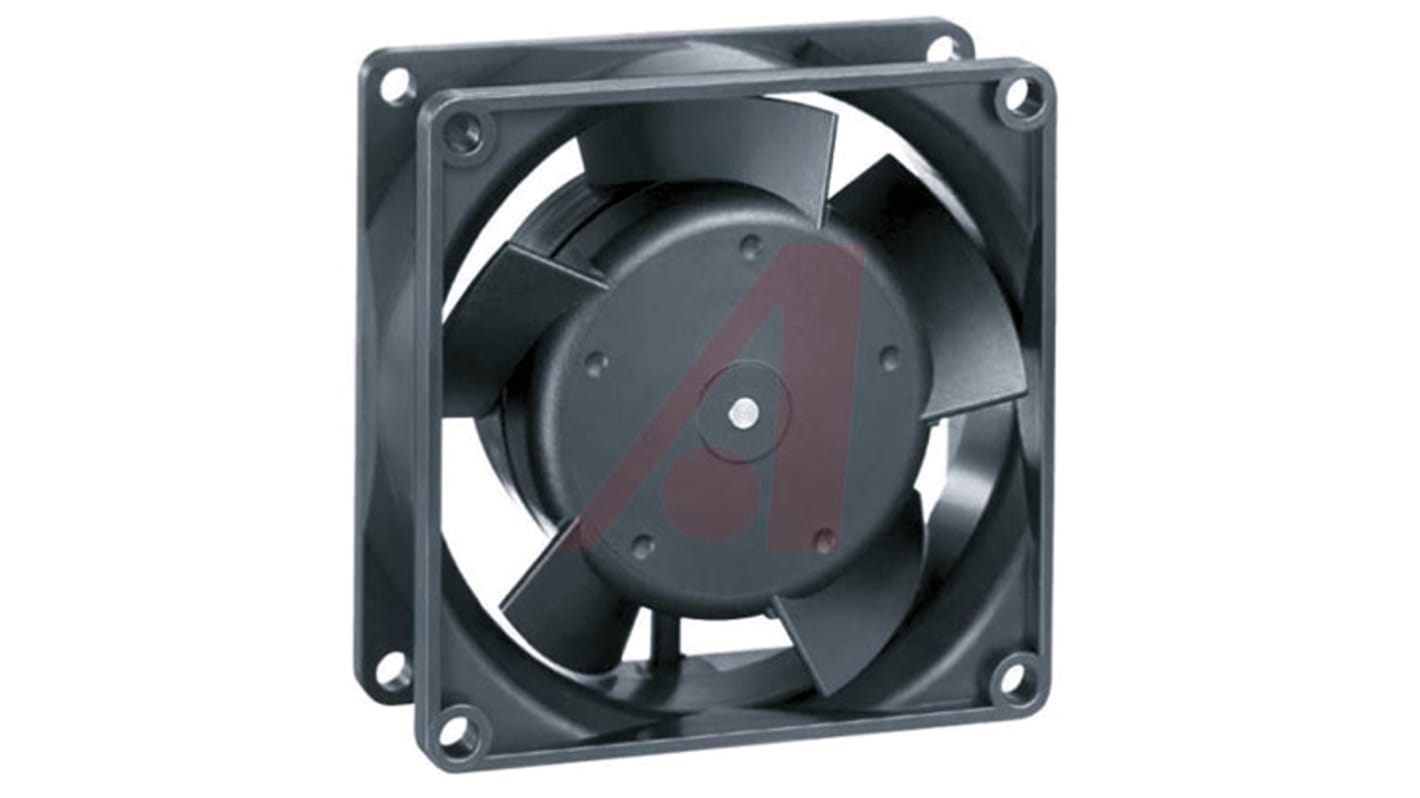 Ventilador Axial ebm-papst 8300 de 80 x 80 x 32mm, 24 V dc, 3300rpm, salida Open Collector