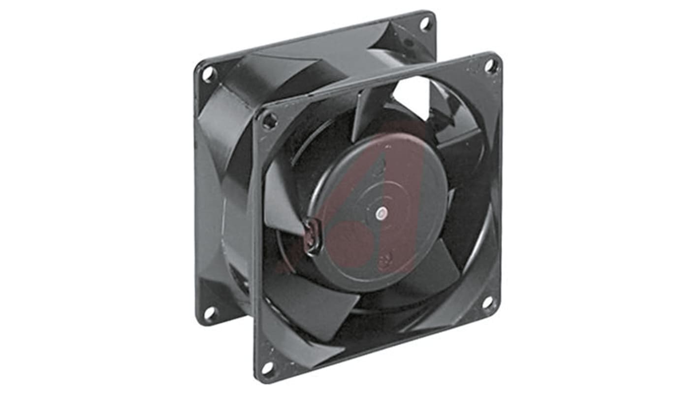 ebm-papst 8000 V Series Axial Fan, 115 V ac, AC Operation, 44m³/h, 12W, 80 x 80 x 38mm