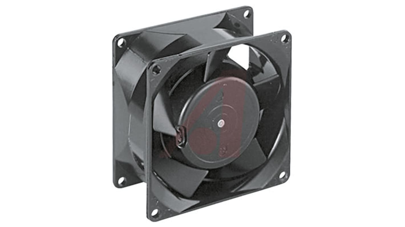 ebm-papst 8000 V Series Axial Fan, 115 V ac, AC Operation, 35.68m³/h, 8W, 80 x 80 x 38mm
