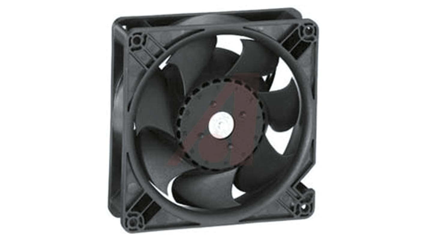ebm-papst DV 5200 Series Axial Fan, 24 V dc, DC Operation, 270m³/h, 20.4W, 127 x 127 x 38mm