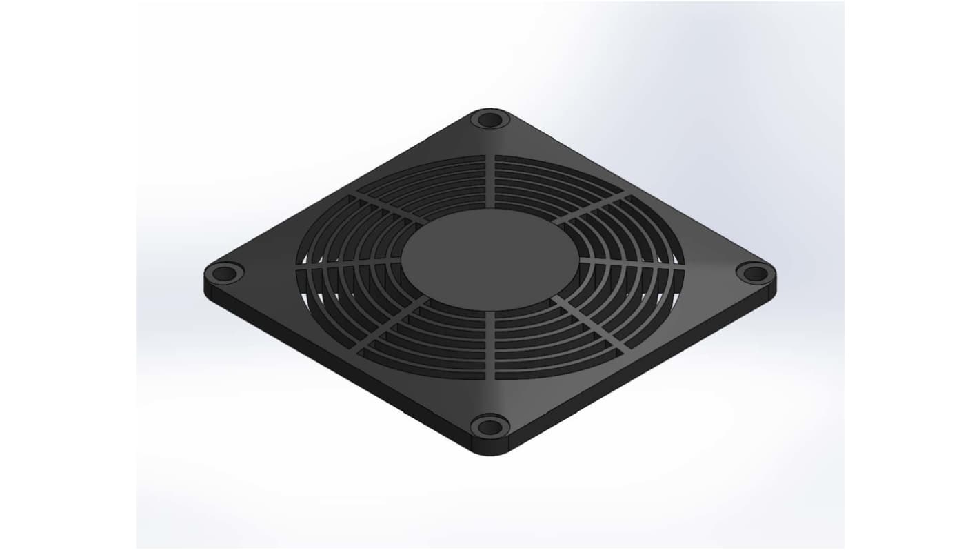 ebm-papst LZ32P Series Plastic Finger Guard for 80mm Fans, 71.5mm Hole Spacing, 88 x 88mm