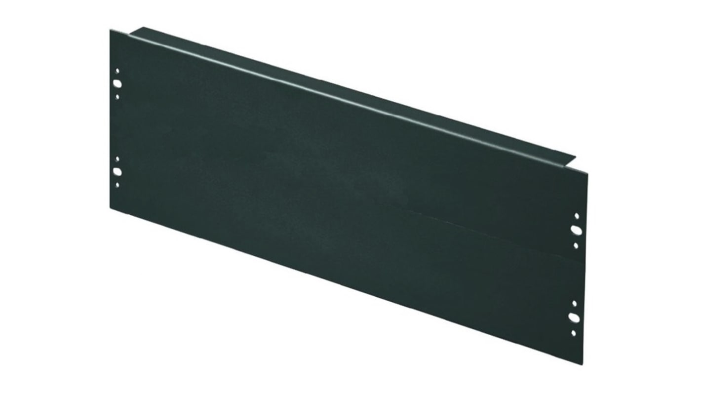 Rittal Black Steel Blanking Panel, 6U, 266 x 482.6mm