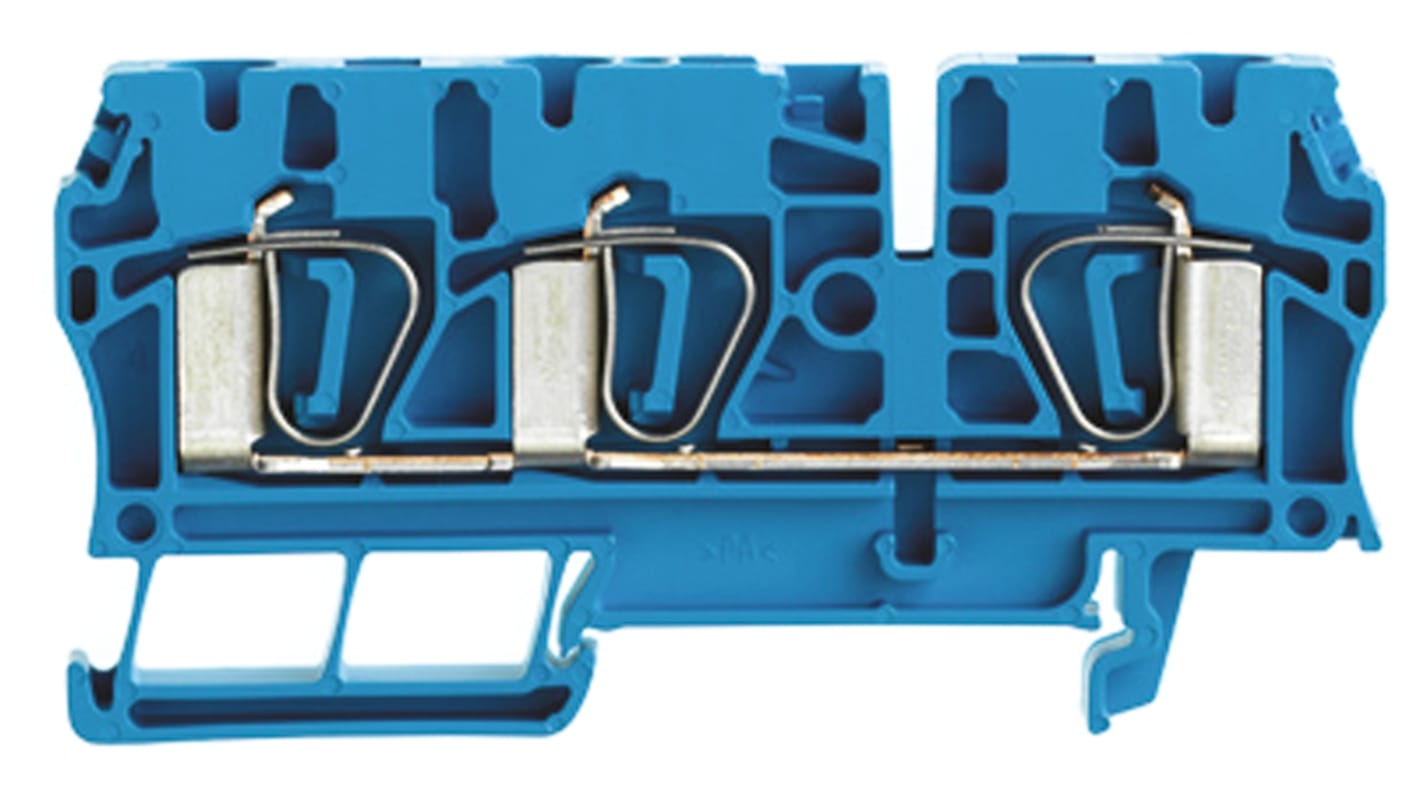 Weidmuller 7904190000 Z Series Blue, Single-Level, Clamp Termination