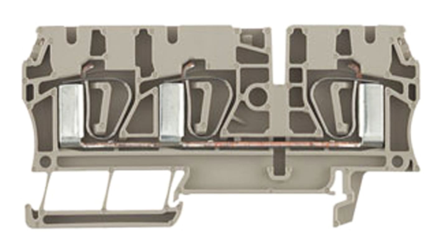 Weidmuller 7904180000 Z Series Beige, Single-Level, Clamp Termination