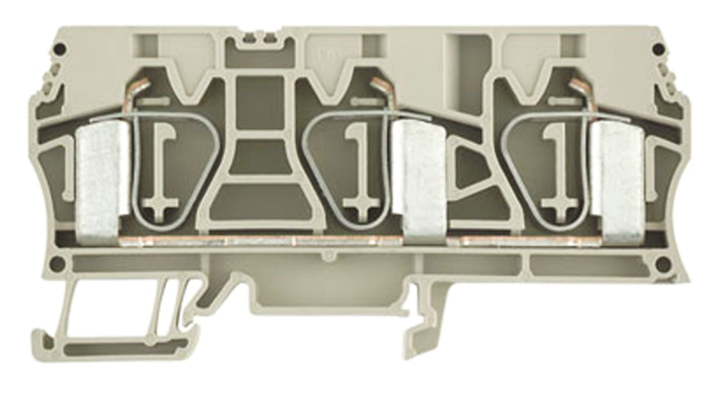 Weidmuller 1768320000 Z Series Beige, Single-Level, Clamp Termination