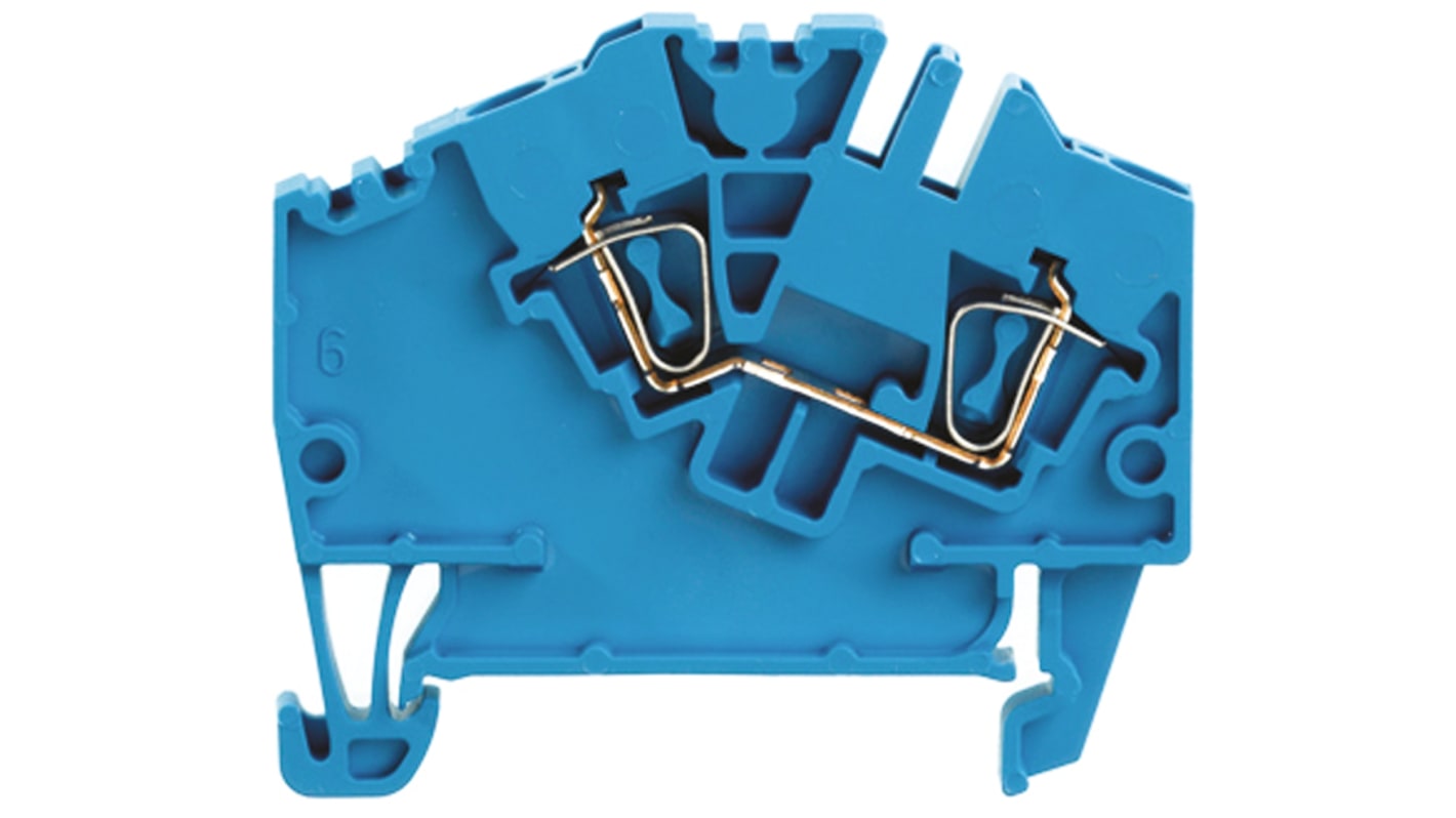 Weidmuller 1772070000 Z Series Blue, 2.5mm², Single-Level, Clamp Termination