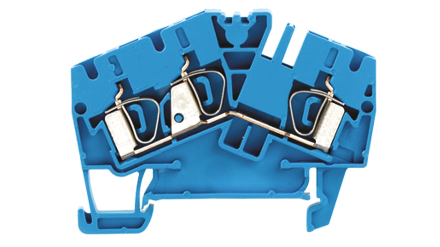 Weidmuller 1770860000 Z Series Blue, Single-Level, Clamp Termination