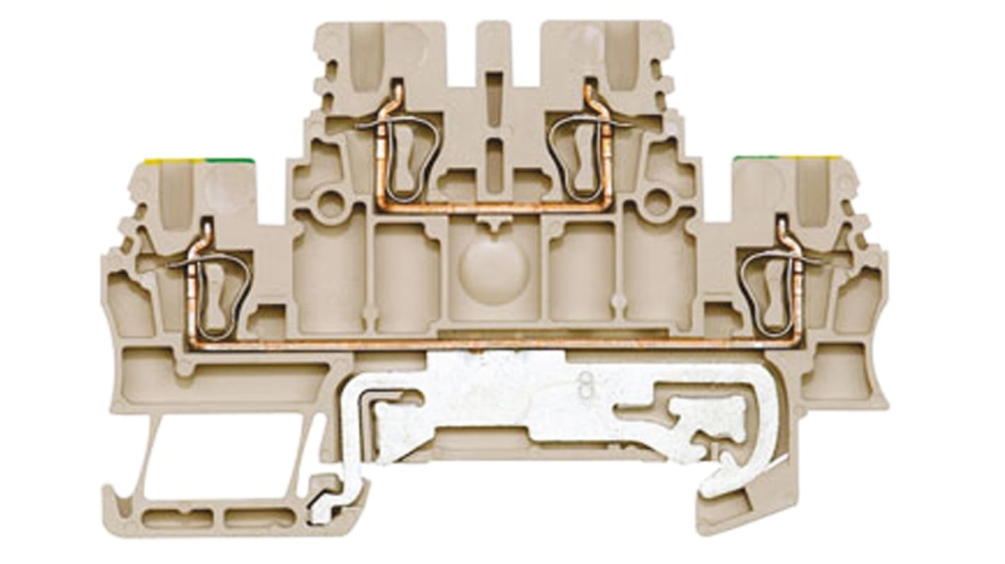 Weidmuller 1791120000 Z Series Beige, 1.5mm², Double-Level, Clamp Termination