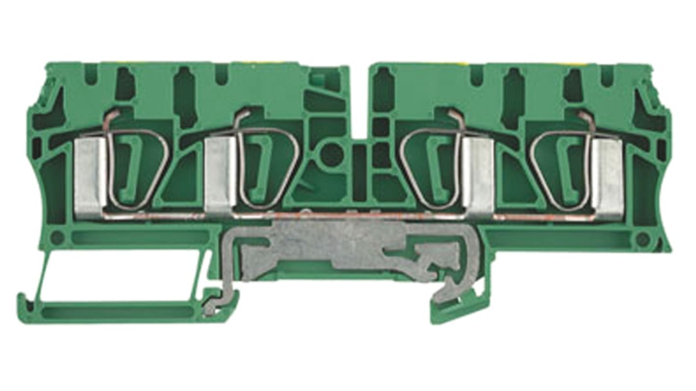Weidmuller 7904280000 Z Series Green, Yellow, Single-Level, Clamp Termination