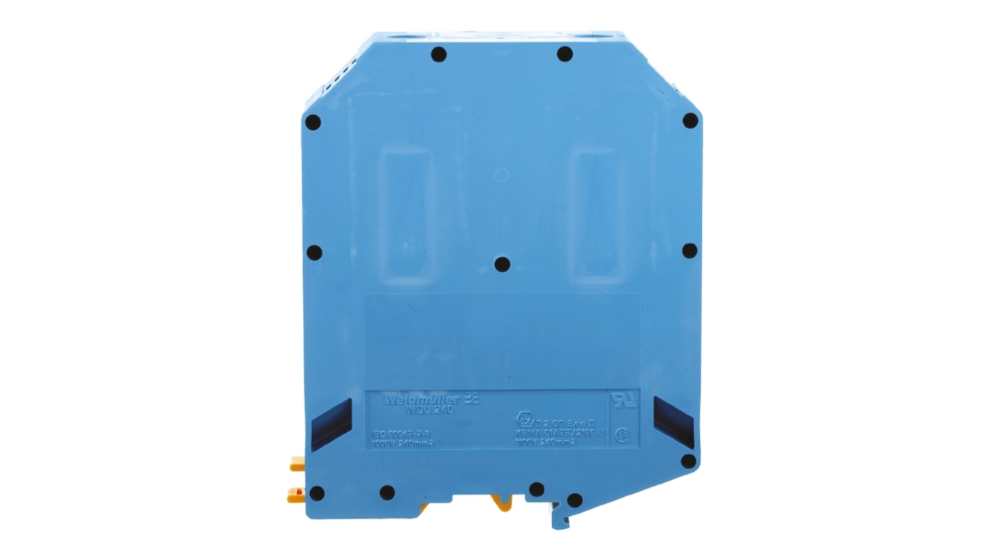 Weidmuller 1822210000 W Series Blue, 70 → 240mm², Single-Level, Screw Termination