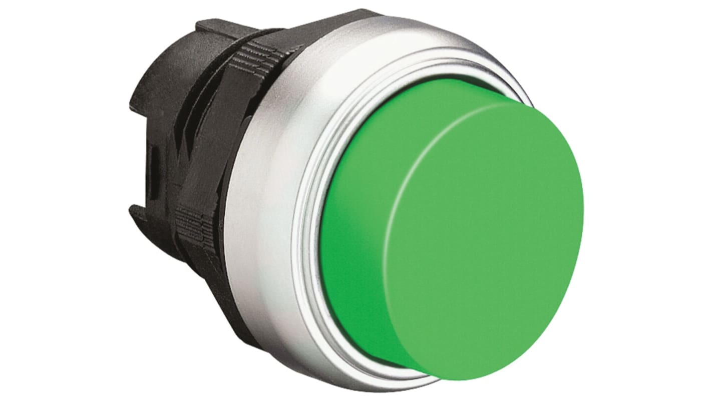 Lovato Platinum Series Green Spring Return Push Button Head, 22mm Cutout, IP66, IP67, IP69K