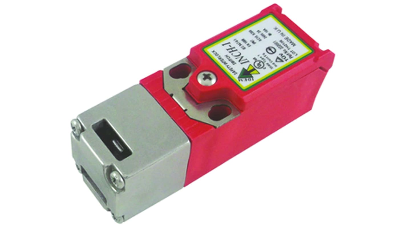 IDEM 安全门开关键控锁, 2常闭, 最大5A, M12接口, IP67, INCH-1系列