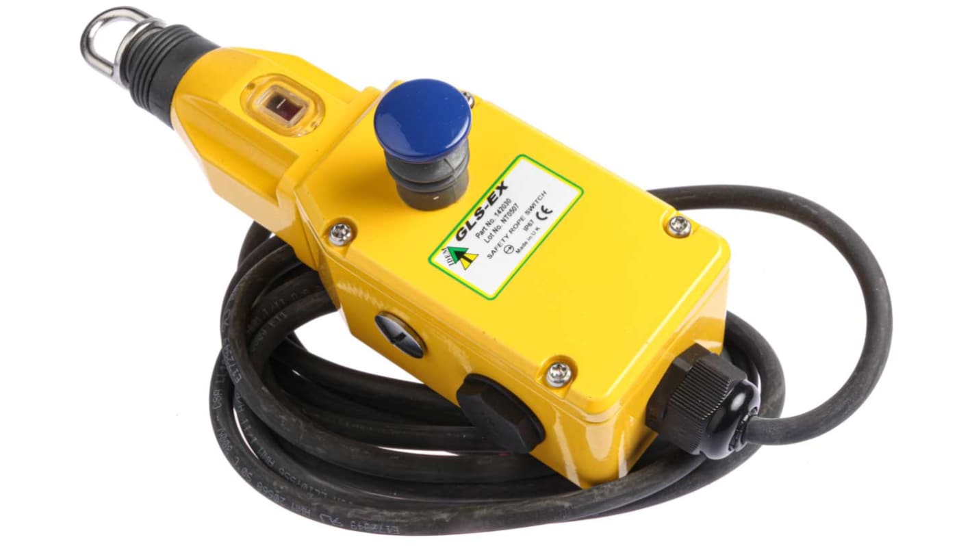 IDEM GLS-Ex Rope Pull Switch, 80m, 2NO/2NC, Straight