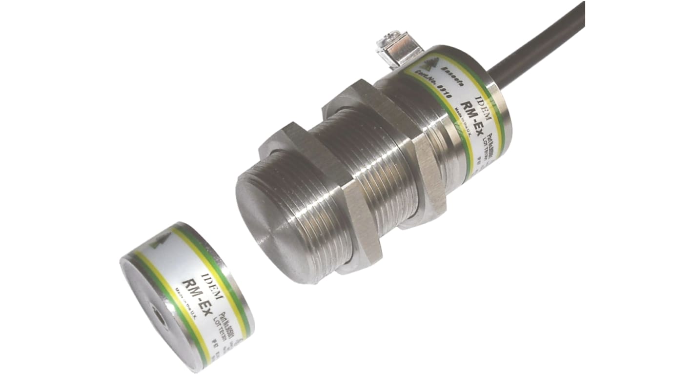 IDEM RM-Ex Series Magnetic Non-Contact Safety Switch, 250V ac/dc, 316 Stainless Steel Housing, 2NC, 10m Cable