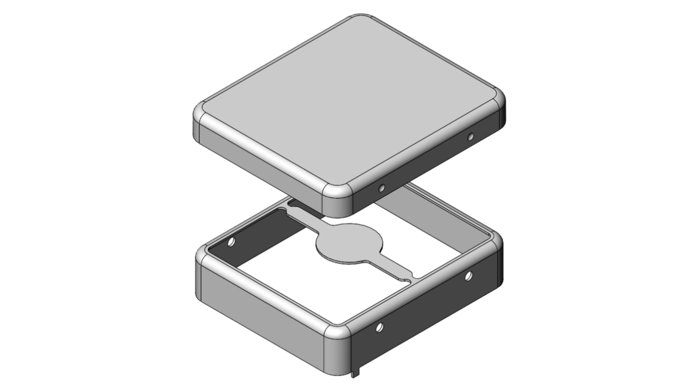 Masach Tech MS Tin Plated Steel PCB Enclosure, 29.3 x 25.3 x 6.4mm