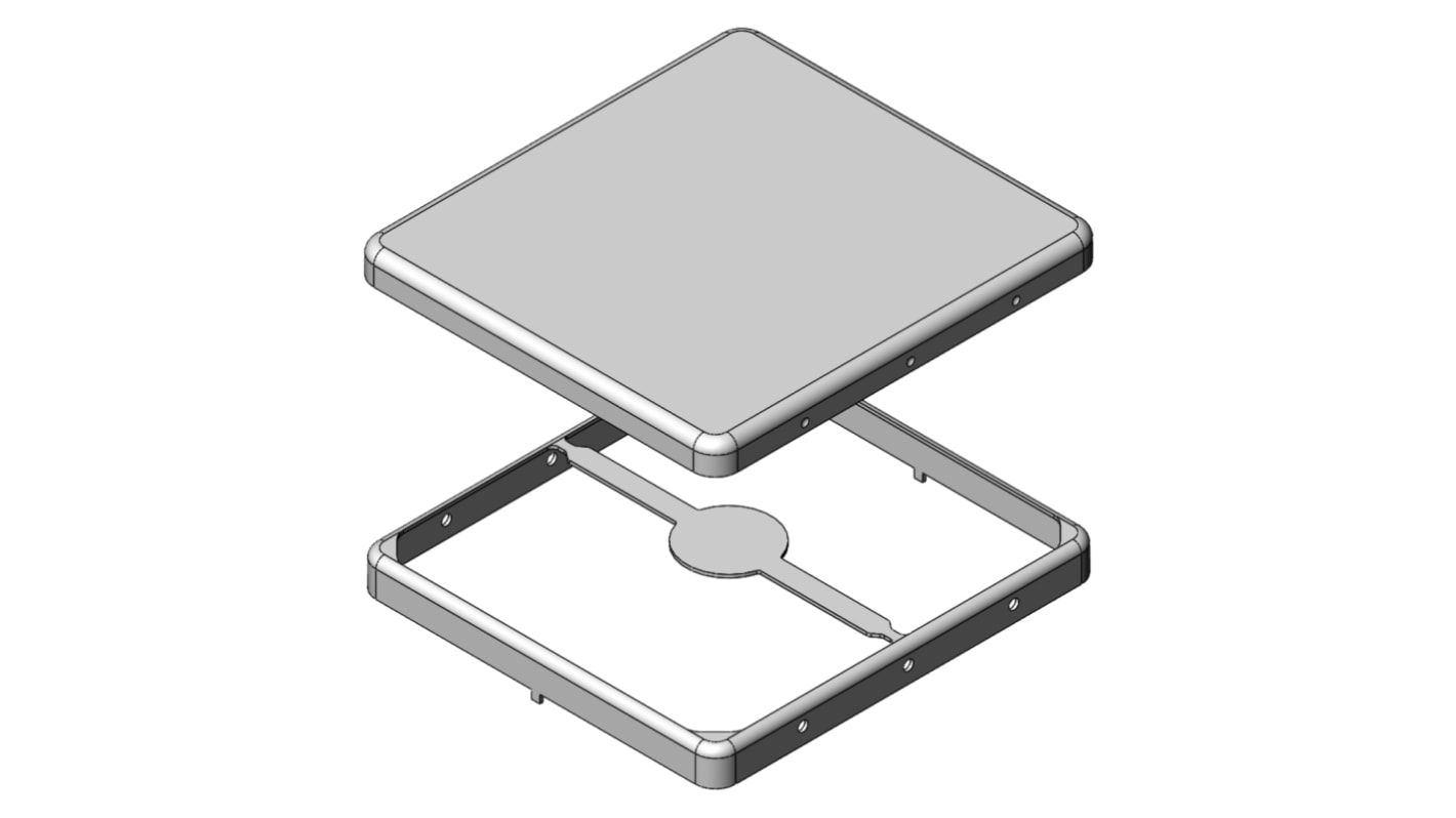 Masach Tech MS Tin Plated Steel PCB Enclosure, 36.6 x 34.1 x 3.6mm