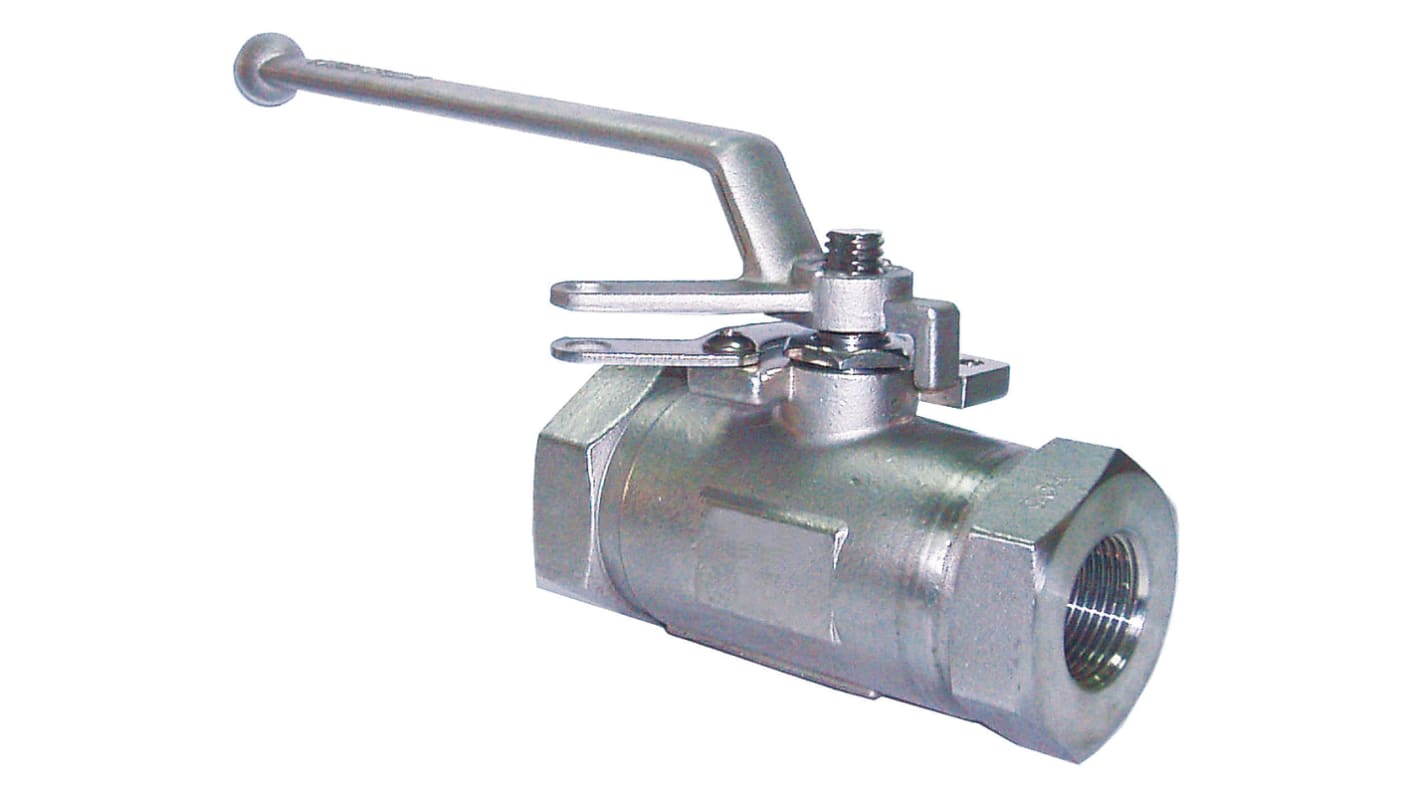 RS PRO Stainless Steel 2 Way, Ball Valve, NPT 3/4in