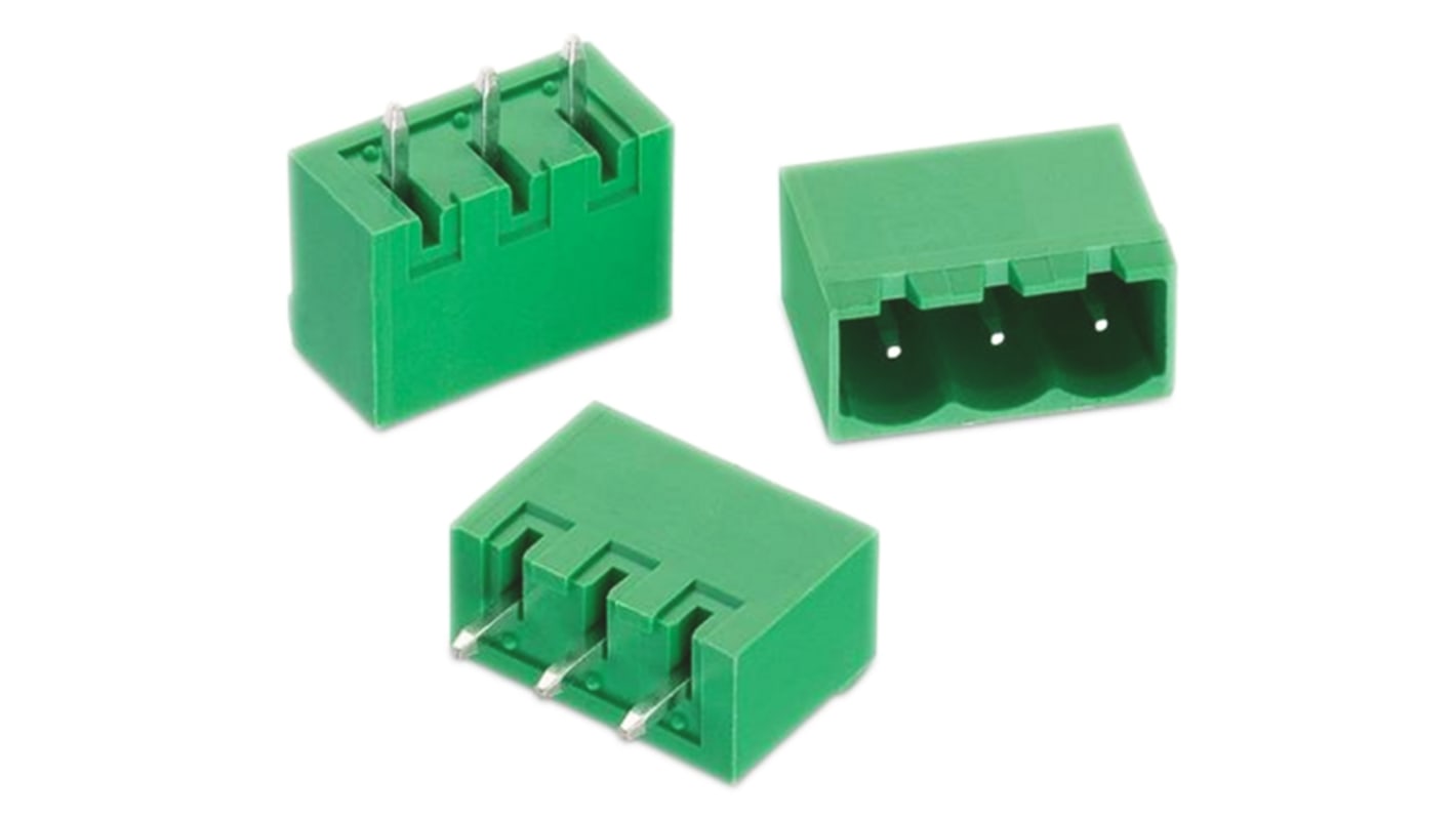 Wurth Elektronik 5.08mm Pitch 2 Way Pluggable Terminal Block, Header, Through Hole, Solder Termination