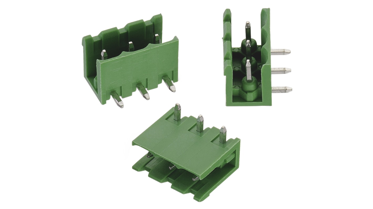 Wurth Elektronik, 5.0mm Pitch, 3127, 5 Way, , Pluggable Terminal Block, Header, Through Hole, Solder Termination,