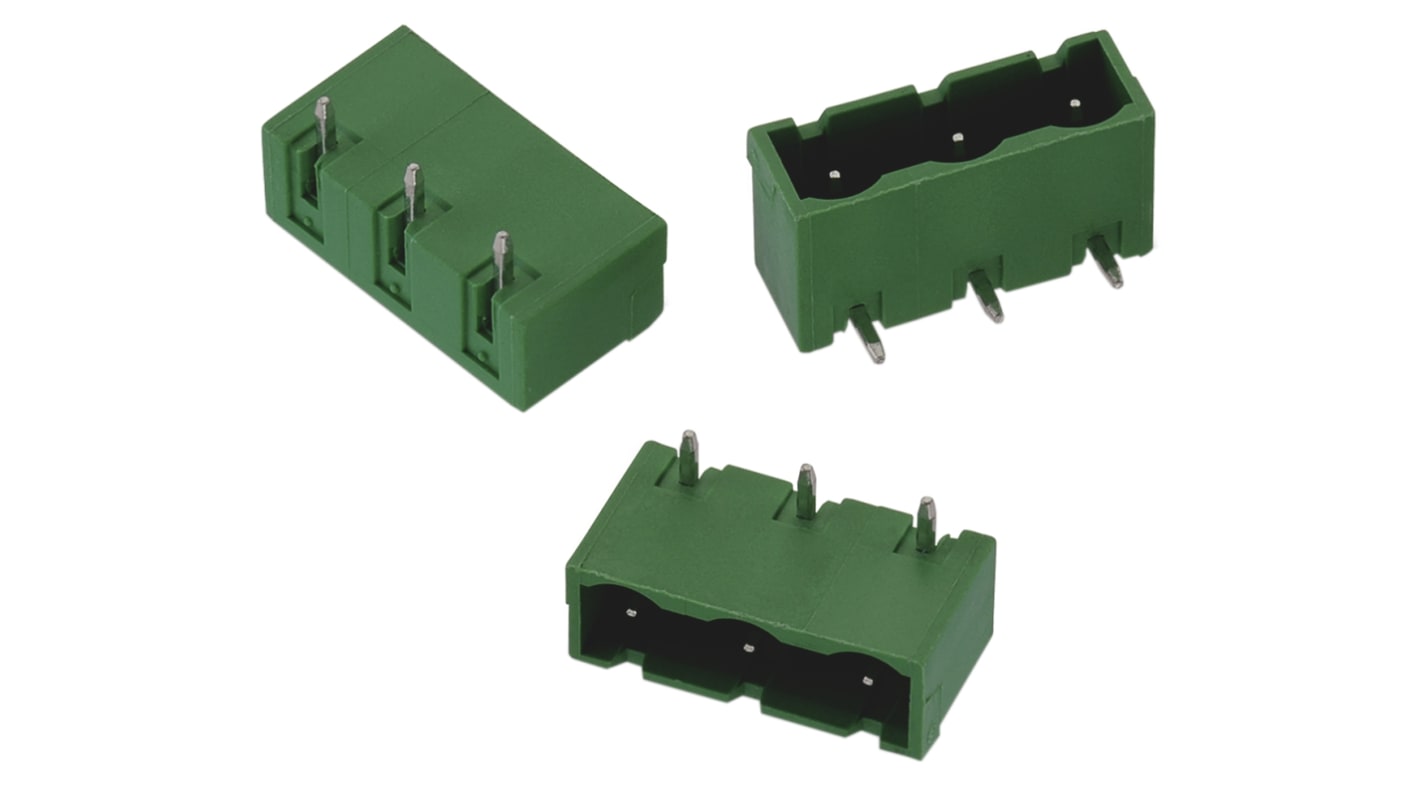 File di contatti PCB Wurth Elektronik, 3 vie, 1 fila, passo 7.62mm