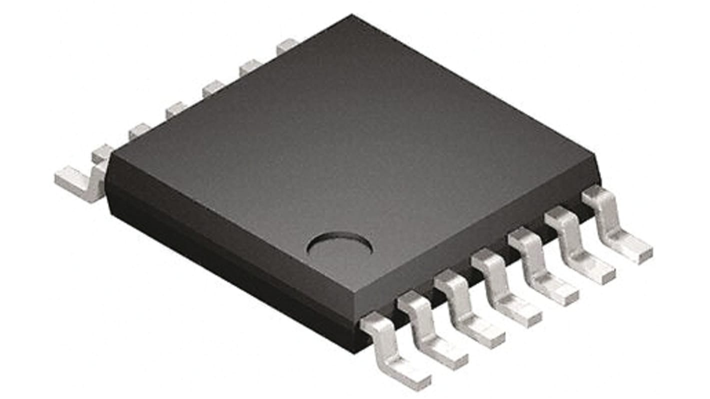 DiodesZetex 74LV04AT14-13 Hex Schmitt Trigger CMOS Inverter, 14-Pin TSSOP